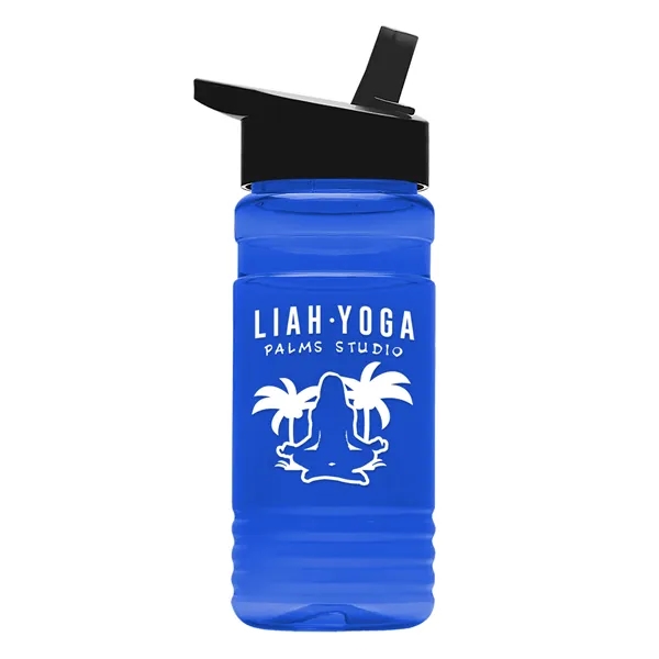 Big Grip 20 oz. Transparent Bottle -Flip Straw Lid... from ASI 40480 Koozie Group