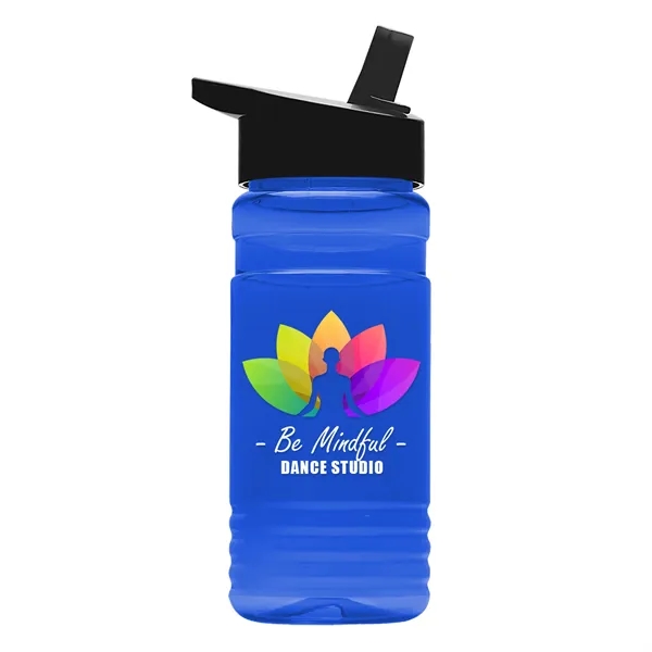 Big Grip 20 oz. Transparent Bottle -Flip Straw Lid... from ASI 40480 Koozie Group