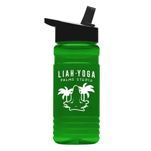 Big Grip 20 oz. Transparent Bottle -Flip Straw Lid... from ASI 40480 Koozie Group