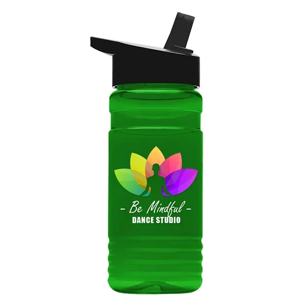 Big Grip 20 oz. Transparent Bottle -Flip Straw Lid... from ASI 40480 Koozie Group
