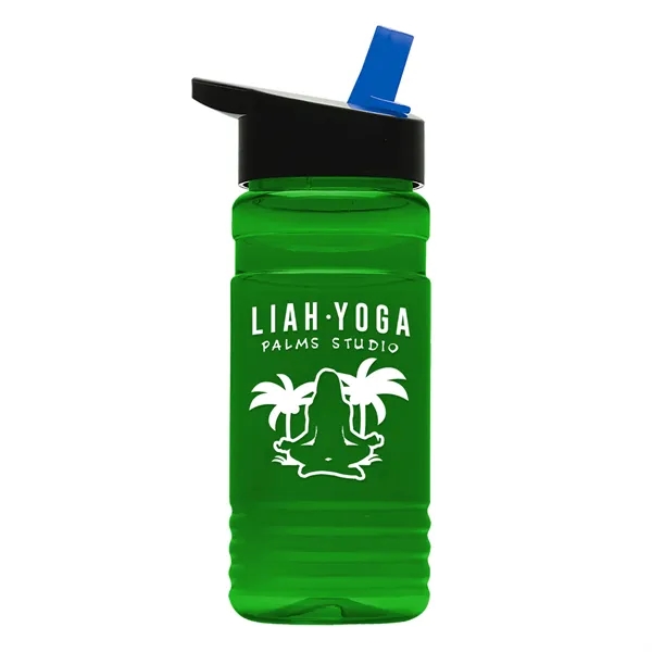 Big Grip 20 oz. Transparent Bottle -Flip Straw Lid... from ASI 40480 Koozie Group