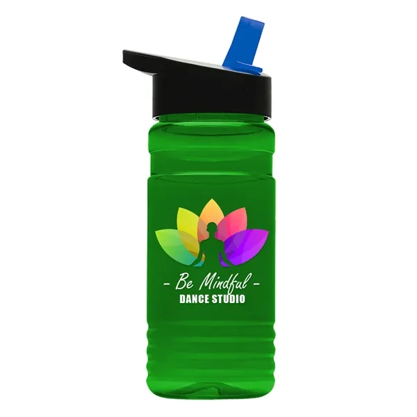 Big Grip 20 oz. Transparent Bottle -Flip Straw Lid... from ASI 40480 Koozie Group