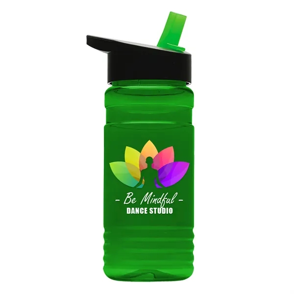 Big Grip 20 oz. Transparent Bottle -Flip Straw Lid... from ASI 40480 Koozie Group