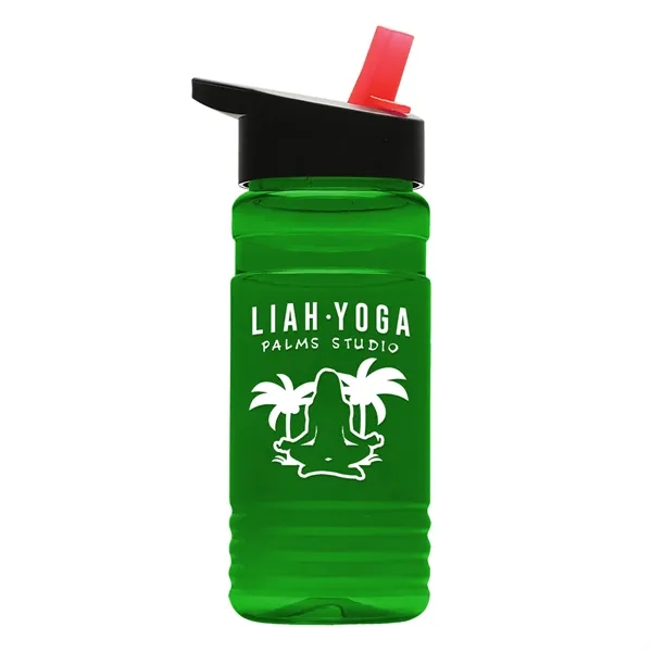 Big Grip 20 oz. Transparent Bottle -Flip Straw Lid... from ASI 40480 Koozie Group