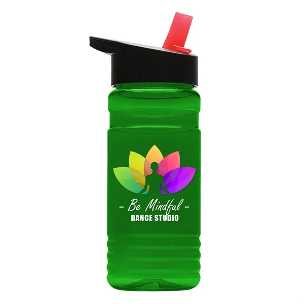 Big Grip 20 oz. Transparent Bottle -Flip Straw Lid... from ASI 40480 Koozie Group