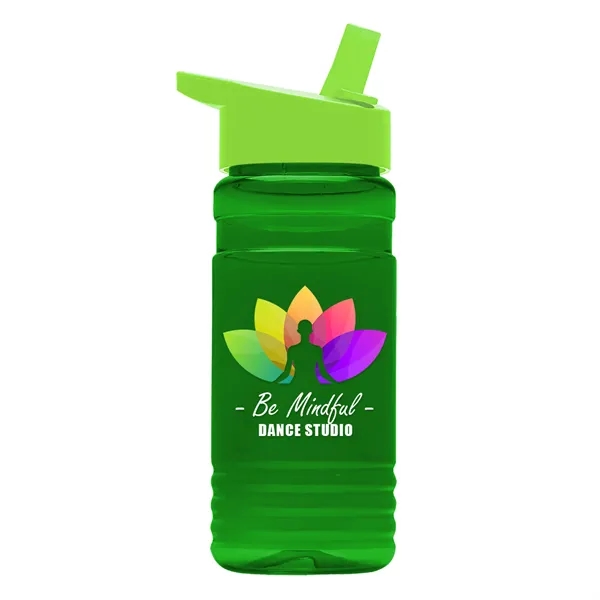 Big Grip 20 oz. Transparent Bottle -Flip Straw Lid... from ASI 40480 Koozie Group