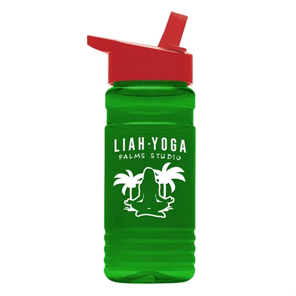 Big Grip 20 oz. Transparent Bottle -Flip Straw Lid... from ASI 40480 Koozie Group