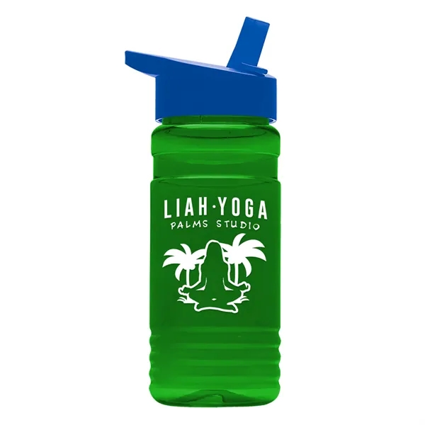 Big Grip 20 oz. Transparent Bottle -Flip Straw Lid... from ASI 40480 Koozie Group