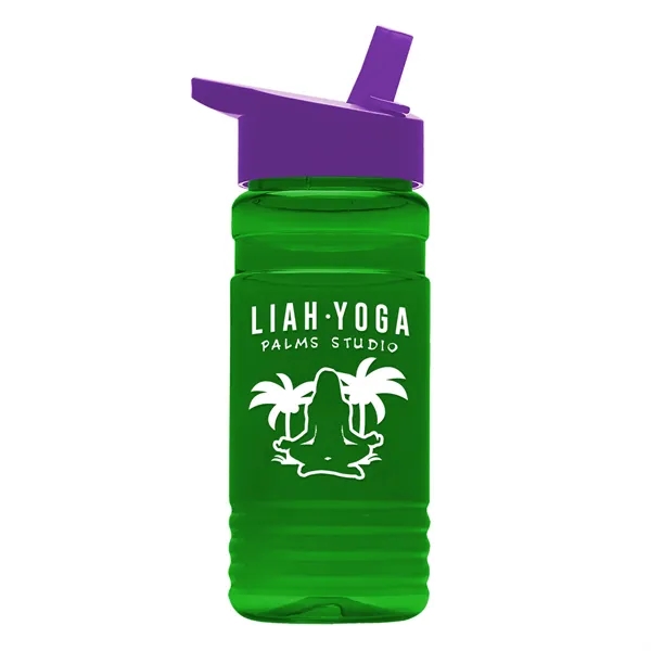 Big Grip 20 oz. Transparent Bottle -Flip Straw Lid... from ASI 40480 Koozie Group