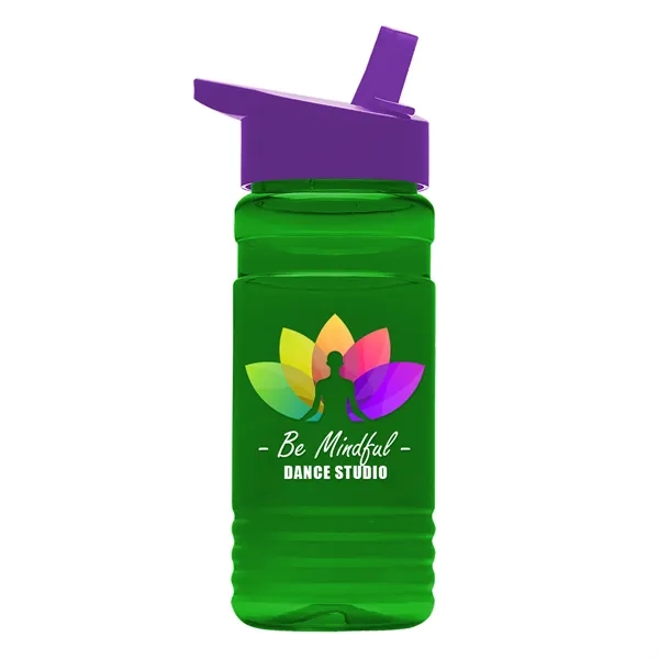 Big Grip 20 oz. Transparent Bottle -Flip Straw Lid... from ASI 40480 Koozie Group