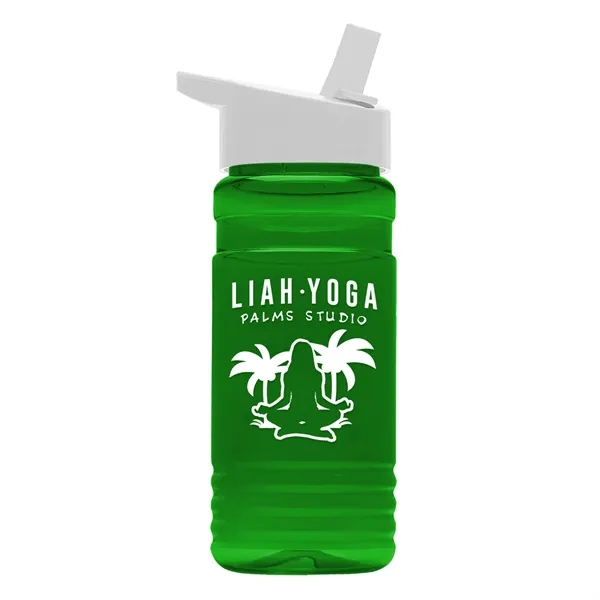 Big Grip 20 oz. Transparent Bottle -Flip Straw Lid... from ASI 40480 Koozie Group