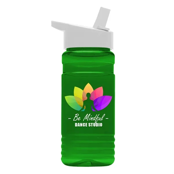 Big Grip 20 oz. Transparent Bottle -Flip Straw Lid... from ASI 40480 Koozie Group