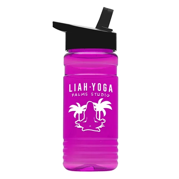 Big Grip 20 oz. Transparent Bottle -Flip Straw Lid... from ASI 40480 Koozie Group