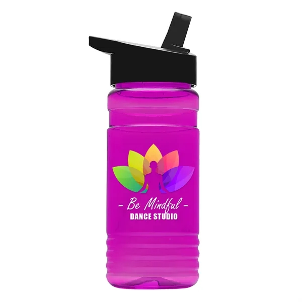 Big Grip 20 oz. Transparent Bottle -Flip Straw Lid... from ASI 40480 Koozie Group