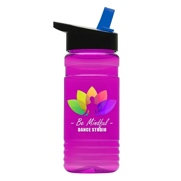Big Grip 20 oz. Transparent Bottle -Flip Straw Lid... from ASI 40480 Koozie Group