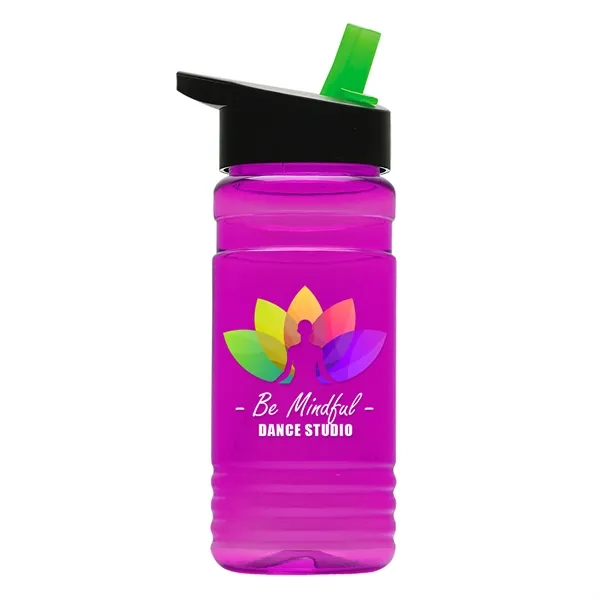 Big Grip 20 oz. Transparent Bottle -Flip Straw Lid... from ASI 40480 Koozie Group