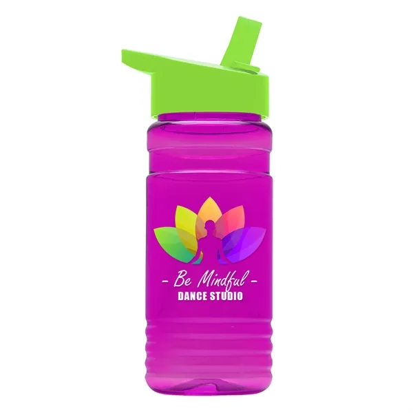 Big Grip 20 oz. Transparent Bottle -Flip Straw Lid... from ASI 40480 Koozie Group