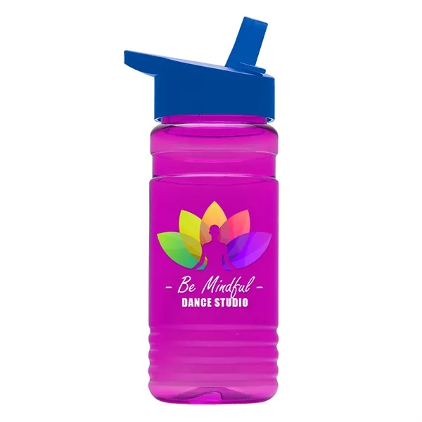Big Grip 20 oz. Transparent Bottle -Flip Straw Lid... from ASI 40480 Koozie Group