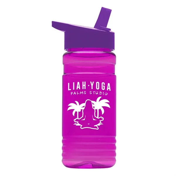 Big Grip 20 oz. Transparent Bottle -Flip Straw Lid... from ASI 40480 Koozie Group