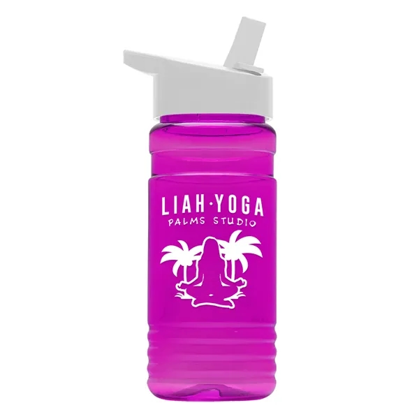 Big Grip 20 oz. Transparent Bottle -Flip Straw Lid... from ASI 40480 Koozie Group