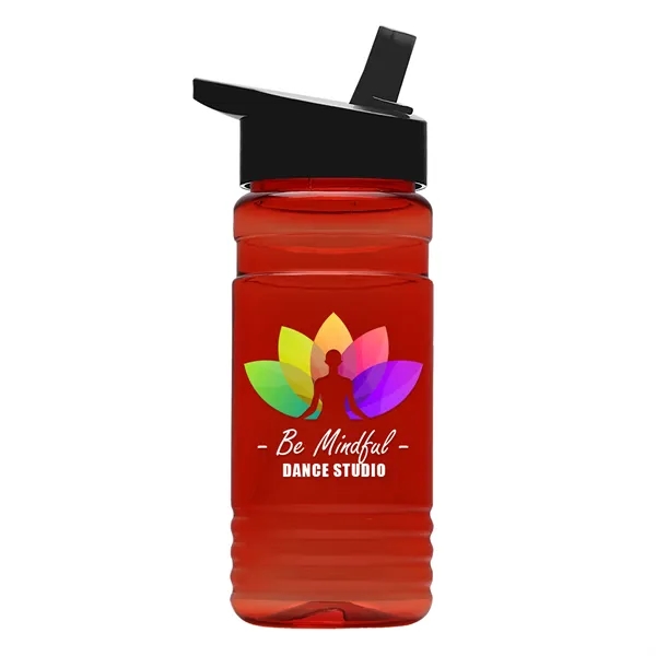 Big Grip 20 oz. Transparent Bottle -Flip Straw Lid... from ASI 40480 Koozie Group