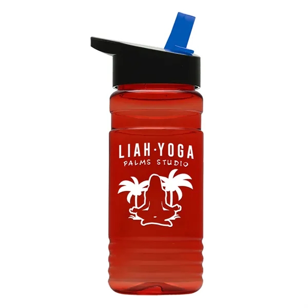 Big Grip 20 oz. Transparent Bottle -Flip Straw Lid... from ASI 40480 Koozie Group