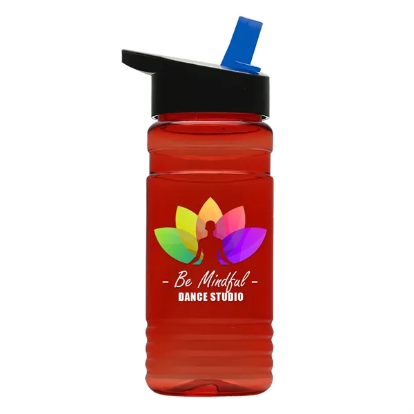 Big Grip 20 oz. Transparent Bottle -Flip Straw Lid... from ASI 40480 Koozie Group