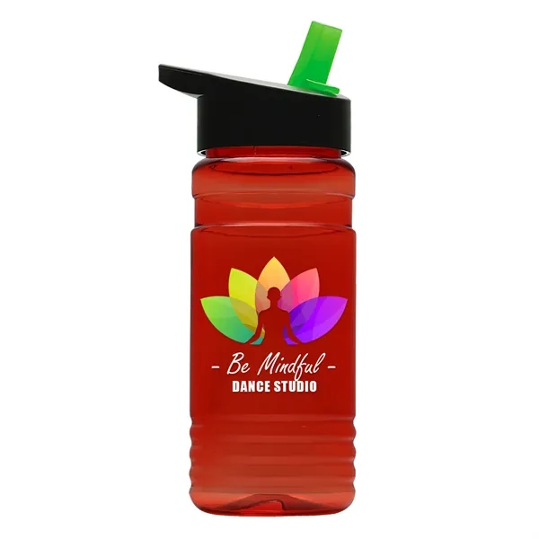 Big Grip 20 oz. Transparent Bottle -Flip Straw Lid... from ASI 40480 Koozie Group