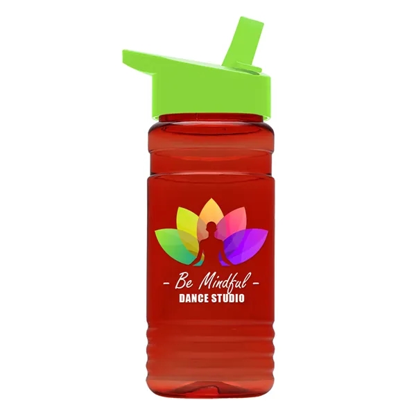 Big Grip 20 oz. Transparent Bottle -Flip Straw Lid... from ASI 40480 Koozie Group