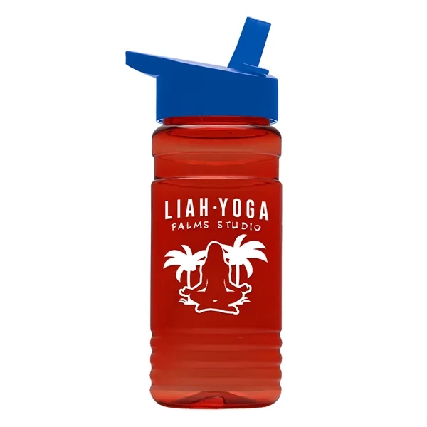 Big Grip 20 oz. Transparent Bottle -Flip Straw Lid... from ASI 40480 Koozie Group