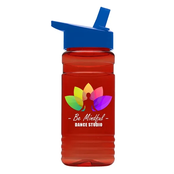 Big Grip 20 oz. Transparent Bottle -Flip Straw Lid... from ASI 40480 Koozie Group