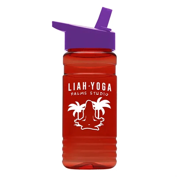 Big Grip 20 oz. Transparent Bottle -Flip Straw Lid... from ASI 40480 Koozie Group