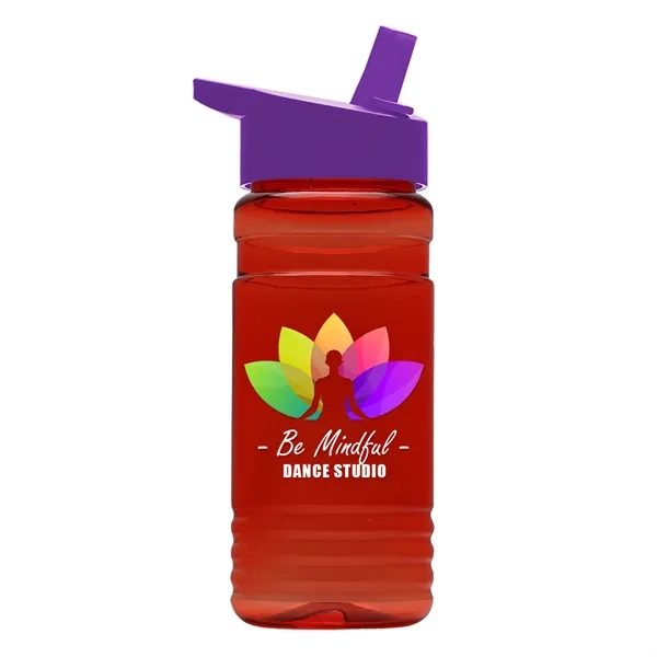 Big Grip 20 oz. Transparent Bottle -Flip Straw Lid... from ASI 40480 Koozie Group