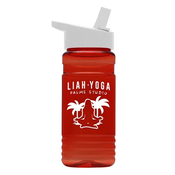 Big Grip 20 oz. Transparent Bottle -Flip Straw Lid... from ASI 40480 Koozie Group