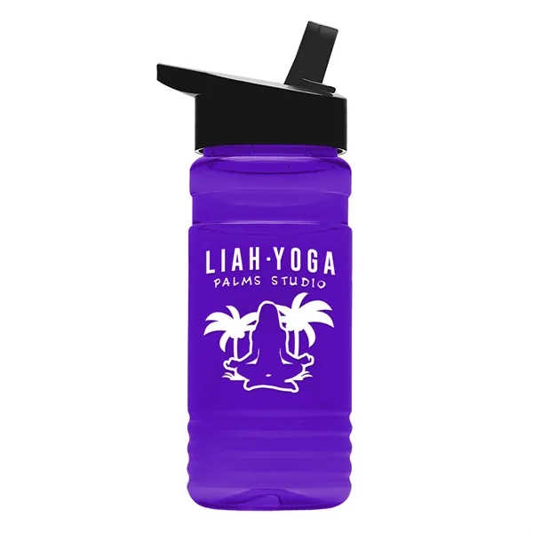 Big Grip 20 oz. Transparent Bottle -Flip Straw Lid... from ASI 40480 Koozie Group