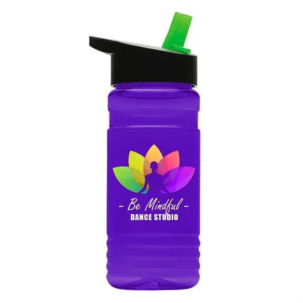 Big Grip 20 oz. Transparent Bottle -Flip Straw Lid... from ASI 40480 Koozie Group