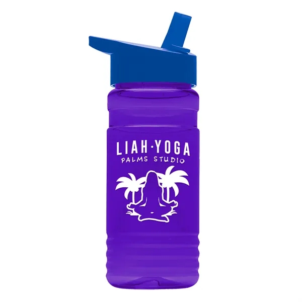 Big Grip 20 oz. Transparent Bottle -Flip Straw Lid... from ASI 40480 Koozie Group