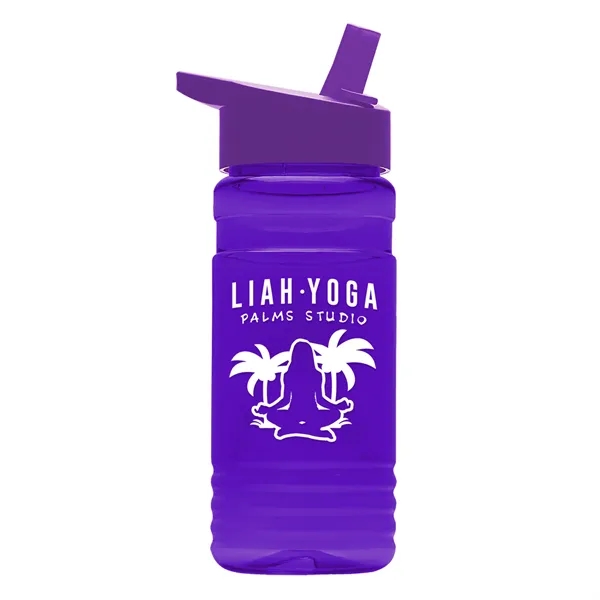 Big Grip 20 oz. Transparent Bottle -Flip Straw Lid... from ASI 40480 Koozie Group