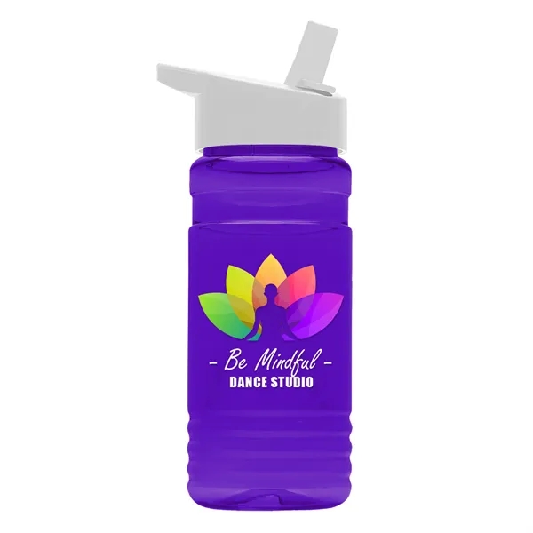 Big Grip 20 oz. Transparent Bottle -Flip Straw Lid... from ASI 40480 Koozie Group