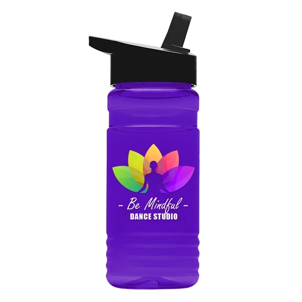 Big Grip 20 oz. Transparent Bottle -Flip Straw Lid... from ASI 40480 Koozie Group