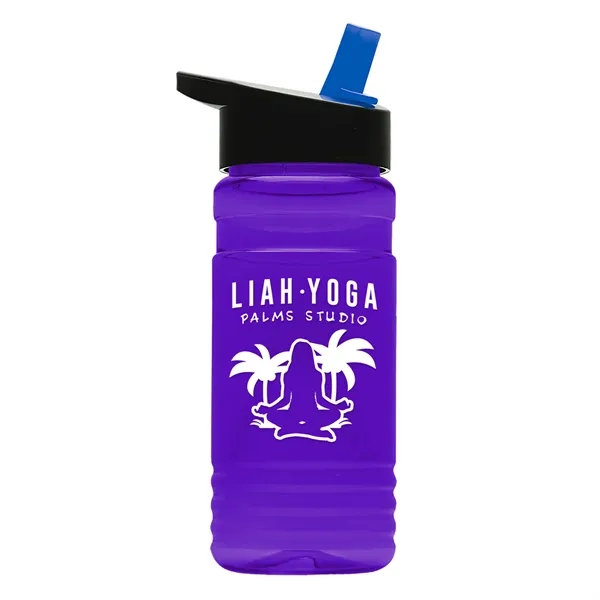 Big Grip 20 oz. Transparent Bottle -Flip Straw Lid... from ASI 40480 Koozie Group