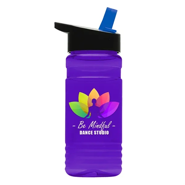 Big Grip 20 oz. Transparent Bottle -Flip Straw Lid... from ASI 40480 Koozie Group