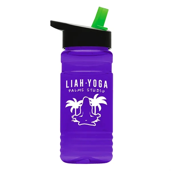 Big Grip 20 oz. Transparent Bottle -Flip Straw Lid... from ASI 40480 Koozie Group