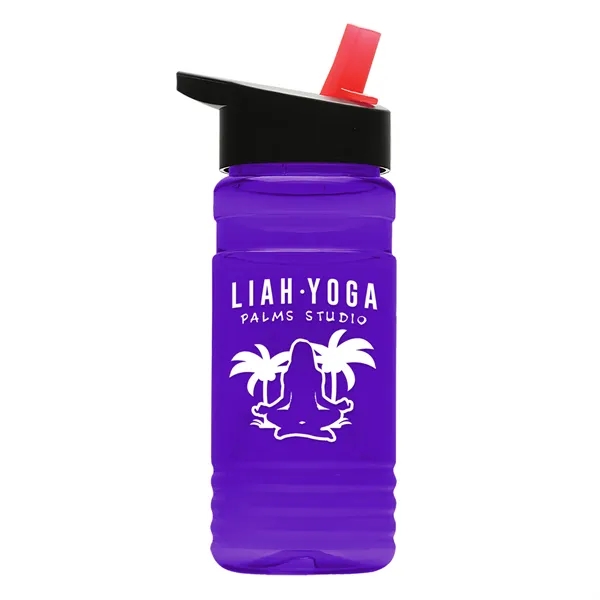 Big Grip 20 oz. Transparent Bottle -Flip Straw Lid... from ASI 40480 Koozie Group