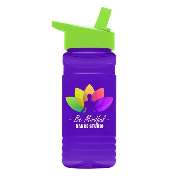 Big Grip 20 oz. Transparent Bottle -Flip Straw Lid... from ASI 40480 Koozie Group
