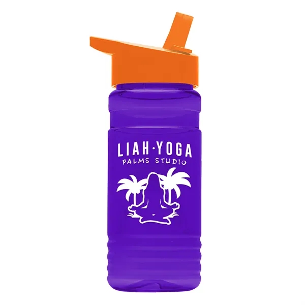 Big Grip 20 oz. Transparent Bottle -Flip Straw Lid... from ASI 40480 Koozie Group