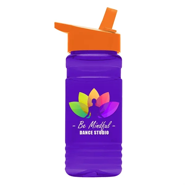 Big Grip 20 oz. Transparent Bottle -Flip Straw Lid... from ASI 40480 Koozie Group