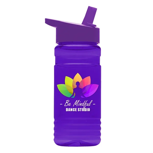 Big Grip 20 oz. Transparent Bottle -Flip Straw Lid... from ASI 40480 Koozie Group