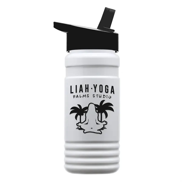 Big Grip 20 oz. Transparent Bottle -Flip Straw Lid... from ASI 40480 Koozie Group