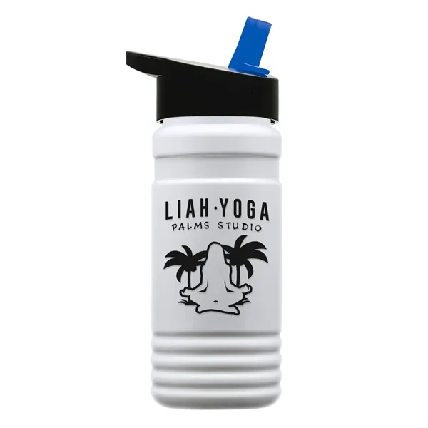 Big Grip 20 oz. Transparent Bottle -Flip Straw Lid... from ASI 40480 Koozie Group